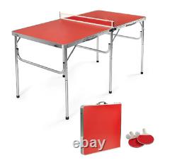 Table de tennis portable pliante Ping Pong Universitaire avec accessoires pliables pour l'intérieur