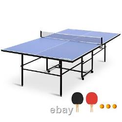 Tables de tennis de table 06C, table de ping-pong pliable avec filet, table de jeu pour la maison