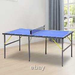 Tables de tennis de table de taille moyenne IUNNDS 6X3Ft, portables pour l'intérieur et l'extérieur