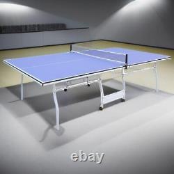 Tables de tennis de table professionnelles pliables de taille moyenne de 9 pieds, table de ping-pong d'intérieur