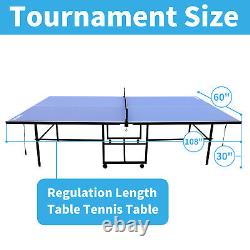 Tables de tennis de table professionnelles, table de tennis de table intérieure supportant un côté