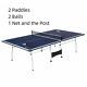 Taille Officielle 9' X 5' Intérieur Pliable Tennis Ping Pong Table Bleu Et Blanc Nouveau
