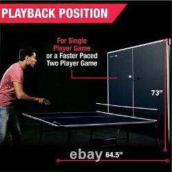 Taille Officielle Intérieur Tennis Ping Pong Table 2 Paddles Et Balles Inclus Bleu