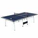 Taille Officielle Table Tennis Ping Pong Table Intérieure Avec Paddle Et Boules Couleur Bw