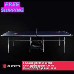 Taille Officielle Tennis Ping Pong Table Intérieure 2 Paddles & Balles Inclus Bleu