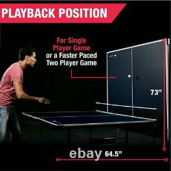 Taille Officielle Tennis Ping Pong Table Pliable Intérieure, Paddles Et Boules Inclus