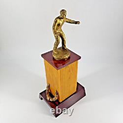 Trophée en bakélite vintage Butterscotch Cherry pour tennis de table ping-pong et pickleball