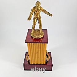 Trophée en bakélite vintage Butterscotch Cherry pour tennis de table ping-pong et pickleball