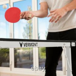 Vermont Pliage Mini Table De Tennis De Table Bats & Balls Inclus Fast Assembly